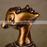 Polyresin Bronze Art Deco Lady Statue Cheap Candle Holders thumbnail-4