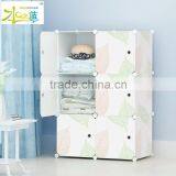 DIY Portable Bedroom Corner Plastic Clothes Wardrobe Box thumbnail-3