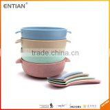Bio-degradable Wheat Straw and Plastic Bowl Set thumbnail-2