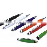 gadgets business gift Stylus Ballpoint USB Pen, factory price u disk usb flash pen drive 8GB usb flash drive ink pen