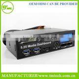 OEM/ODM 5.25 Media Dashboard Multi-Functional Panel for USB MMC SD SATA 525A