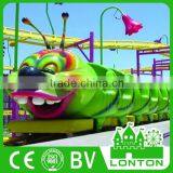 Used Roller Coaster Rides For Sale In China Children Caterpillar Train With Track thumbnail-4