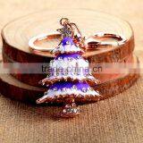 2016 Fashion Metal Christmas Tree Key Chain Wholesale