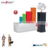 Round Square Telescopic Plastic Tubes Packaging BK thumbnail-6