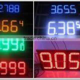 CE&Rohs 18" 8.889/10 Green Gas Station LED Price Sign USA Gas Station 7segment Digital Led Gas Price Signs