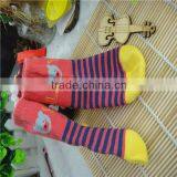 Factory Custom 0-3years Old Baby Socks Stripe Red and Blue Color Cute Socks thumbnail-3