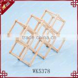 Mini Wine Rack Refrigerator Wine Holder Rubber Wood Wine Rack WK5079 thumbnail-3