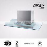 White Painted Range Hood Glass