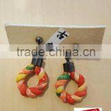 Japanese Handmade Fashion Earrings From Kimono Fabric thumbnail-5