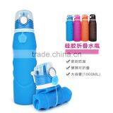 Foldable Silicone Sport Water Bottle Running Hiking Bottle 1L thumbnail-6