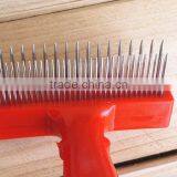 Red Special Design Pet Comb With Two Rows Teeth thumbnail-5