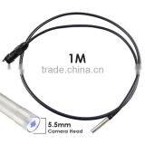 5.5mm Camera Industrial 2.4" HD Endoscope Snake Scope Waterproof 1M Cable Inspection Borescope 4 LED Engine Pipe Cam Tool thumbnail-5