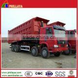 Howo Chinese Mine Used Dump Trucks for Sale Lift Truck 336HP/371HP HW76 Cab For Sale thumbnail-1
