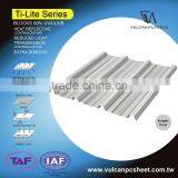 Sun Shading Solid Corrugated Polycarbonate Sheet (Ti-Lite Metallic Silver) thumbnail-2