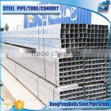 60-80GSM 25*25*1.1mm Pre Galvanized Square Tubing