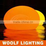 Outdoor Waterproof Floating Color LED Oval Light