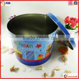 Food Packing Factory Wholesale Metal Popcorn Tin Box Size thumbnail-1