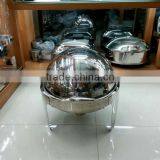 Full Size Economic Round Size Roll Top Chafing Dish thumbnail-1