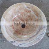 Luxurious Round Marble Sinks/onyx Basins for Personal Use thumbnail-2