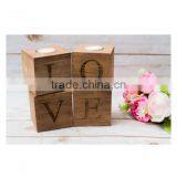 Valentines Day Candle Holder Wood Love Sweet Table Sign Decor thumbnail-3