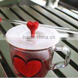 Fashion and Cute Silicone Cup Lid With Straw thumbnail-1