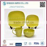 Colorful Eco Ware Stoneware Dinnerware Set With Design thumbnail-1