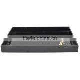 High Quality Best Selling Black Lacquered Dragonfly Designed Serving Rectangle Tray thumbnail-1