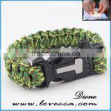 Top Quality Wholesale Diy 350 Paracord Bracelet Styles With Whistle thumbnail-2