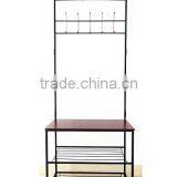 Entryway Coat Hook Hanger Shelves Mud Room Shoe Organizers Storage Holder Rack Clothes Rack thumbnail-1