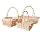 Willow Material Cheap Wooden Wicker Fruit Basket thumbnail-2