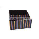Waterproof Faux Leather Desk Organizer Remote Control Box With 3 Compartments thumbnail-2