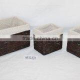 Maize Peel Hand Woven Storage Basket S/3 thumbnail-1