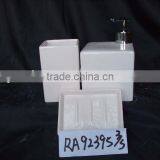 Ceramic Bathroom Set White Color Handmade thumbnail-1