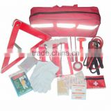 YYS12012 37-piece Roadside car emergency tools kit with high-visable stripe carry bag
