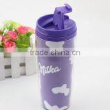 Double Wall Plastic Cup Sports Water Bottle Coffee Mug thumbnail-4