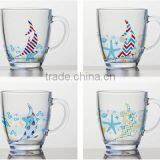 7oz 8oz 9oz 12oz Sea Ship Serise Color Pinting Water Glass Mug Dinking Glass Cup Set thumbnail-3