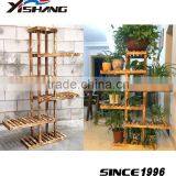 Custom 6 Tiers Antique Wood Plant Stand thumbnail-3