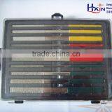 10pcs/set Electroplated Diamond Needle File Sets With Flat Shape