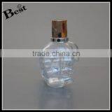 80ml Cosmetic Perfume Clear Unique Glass Bottle Hand Shaped Bottle Glass With Gold Metal Pump Sprayer China Supplier Manufacture thumbnail-2