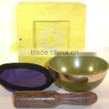 High Quality Handmade in Neapl Solar Plexus Chakra Tibetan Singing Bowl thumbnail-2