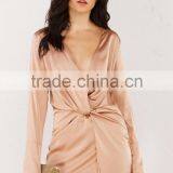 Deep V Neck Sexy Cocktail Dress Latest Design Girls Sexy Night Dress thumbnail-2