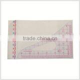 Kearing 1/4 Plastic Sandwich Line Scale Ruler / PVC Triangle Scales at Factory Price # 8514 thumbnail-2