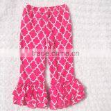 Clothing Distribution Companies Ruffle Bottom Pants Kids Ruffle Pants 100%cotton thumbnail-5