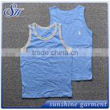 Wholesale White Kids Cotton t Shirt Kids Girls Vest thumbnail-4