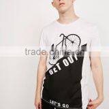 MGOO OEM/ODM Streetwears Fashion On Ins Basic White T-shirt With Printing Customized 100% Cotton Clothes For Men thumbnail-3