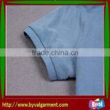 Wholesale High Quanlity Plain Baby Blue Polo Neck Short Sleeve Pique Shirt for Man thumbnail-2