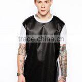 Custom Tshirt Men Leather t Shirt thumbnail-1