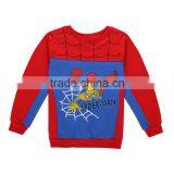 100% Cotton Print Superman Children Clothes and Boys Winter Hoodies Sets thumbnail-2