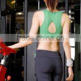Green Yoga Clothing Women Sports Aerobics Pant Suit thumbnail-3