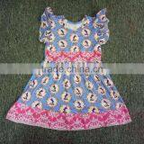 Whloesale Easter Baby Dress Girls Clothing With Bunny Printed for Children Kids Dress Clothing thumbnail-1